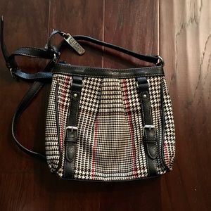 Chaps Ralph Lauren Houndstooth Crossbody Purse